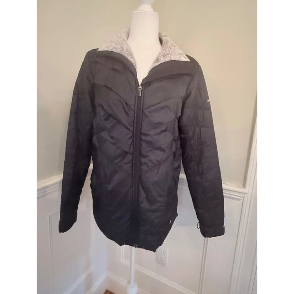 Columbia Omni-Heat Interchange Women's L Black Quilted Winter Jacket